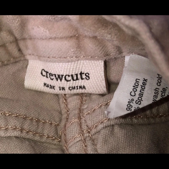 Crewcuts girls Beige brush velvet polka dot pants - Picture 3 of 3